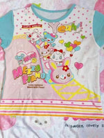 Summer Woman T Shirts Japanese Tees O-neck Short Sleeve Kawaii Anime Print Cute Subculture Y2k Tops Cartoon Sweet T-shirt Chic