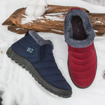 Winter Boots for Women Waterproof Snow Boots Botines Mujer 2025 New Slip on Plus Size Women Shoes Flat Couple Cotton Shoes Men