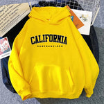 California Fashion Sweatshirts for Woman All Season Daily Casual Sporty Hooded Long Sleeve Pullover Home Outdoor Comfort Hoodies