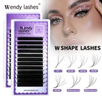 Wendy Lashes YY Shape Eyelash Extensions Automatic Flowering W Shape Bloom 3D 4D 5D 6D 8DPremade Supplies Black Lashes Cilios 5D
