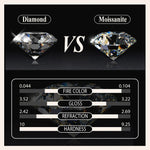 WOSTU Moissanite Mini Butterfly Clover Earrings 925 Silver Diamoind Cut Wedding Party Ear Studs Party Gift For Mom Daughter