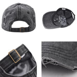Distressed Baseball Cap Dad Hats for Men Women Vintage Washed Cotton soft top Hat Adjustable Low Profile Unisex Style Headwear