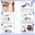 1 Pair Magnetic Eyelashes Set Reusable Easy to use Eyelash Extension Tools Natural Curler False Eyelashes With Magnetic Tweezers