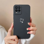 For Realme 8 Pro 8S Case Love Heart Camera Protection Soft Liquid Silicone Back Cover For Realme8 S Realme 8Pro 8 S Funda Bumper