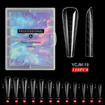 120 Pcs/Set Clear Dual Forms False Nails Full Cover Quick Building Gel Mold Tips Nail Extension Molds Upper Forms For Nails Tips