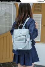 High Quality Pu Leather Backpack Women Ladies Shoulder Bag Designer Fashion Daypack Large Capacity School Bag for Girls