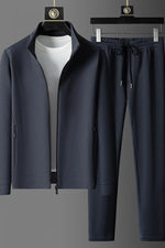 (jackets + trousers) 2024 spring fashion men jackets Man coats long sleeve men's casual jackets men A set of clothes size M-5XL