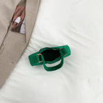 Fashion Felt Cloth Pattern Shoulder Bags For Women Small Handle Underarm Bag Clutch Luxury Solid Color Female Handbag With Purse