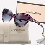 LINFEMAND Flower Cat Eye UV400 Sunglasses Women's Fashion Fashion Glasses Party Club Wear Holiday Gift