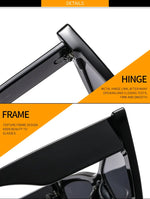 Oversized cat eye women's sunglasses fashionable retro gradient sun glasses luxury brand designer shades