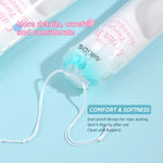 100pcs soft and breathable circular makeup remover pads, double-sided textured cotton pads, used for daily facial cleansing