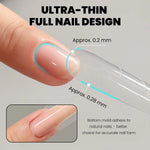 YOKEFELLOW X MR NAIL Sandwich Dual Nail Forms 240pcs 15size Extensions-Dual Forms Coffin Almond Nail Forms Top Mold Bottom Mold