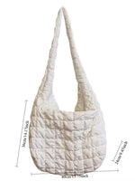 Autumn and Winter Fashion Large Capacity Folded Cloud Bags Lightweight Down Shoulder Bag Lady Messenger Light Weight Travel Bags