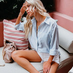 Women Casual Lapel Cotton Linen Loose Shirt Vintage Harajuku Blouse Elegant Long Sleeve Button Up Tops Office Lady Tunics DF4974