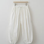 2025 Summer Trendy Linen Cotton Palazzo pants Women Bloomers Trousers