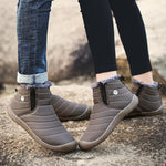 Winter Outdoor Velvet Warm Snow Boots Hiking Shoes Waterproof Ski Shoes High-Top Large Size Cotton Boots Thick Cotton Shoes Men's Boots Women's Boots