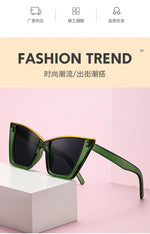 INS Vintage Cat Eye Sunglasses Women Square Small Frame Sun Glasses Female Brand Designer Retro Shades Fashion Oculos De Sol