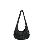 Korean Style New Women's Cloud Pattern Tote Bag Large Capacity Versatile Bubble Bag Foldable Crossbody For Daily Commute