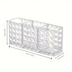 Clear Acrylic Makeup Brush Holder Desk Cosmetic Organizer Lipstick Storage Box Nail Polish Display Stand Rack Jewelry Case