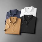 (T-Shirt + trousers) 2025 summer men T shirt Man shirts Short sleeve men's casual  ice silk shirts men A set of clothes M-5XL
