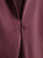 TRZA-Women's Long Satin Halter Dress, Backless, Bow Tied, Back Zipper, Female Dresses, Sexy Fashion