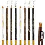 Pencil For Men's Beard Edge Hairline Razor Trace Barber Shape Accessories With Sharpener Hair Line Pen Makeup Eyebrow Pencil