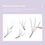 DIYDAY W Shape Eyelash Extension 3d 4d 5d 6d 7d 8d W-Shaped Eyelashes Premade Fans Individual BASF Mink Faux Lashes