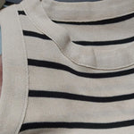 New waistcoat women wear striped wide edge temperament summer top short knit sleeveless bottom shirt