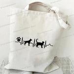 Books Heartbeat Women Fashion Shoulder Bag Bookworm Bibliophile Student Tote Bag 2024 New Heartbeat Trend Lady Commuter Handbag