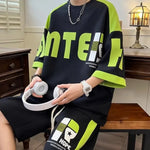 2024 Summer Men's Sets Korean Fashion Streetwear Tracksuit Men T Shirts+Shorts Two Piece Sets Casual Men Clothing Outfit Set