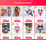 2025 Sexy Bikinis Female Swimsuits Women's Three-Piece Swimwear Beach Swim Wear Bathing Suits Brazilian Bikini Set Pool Bather