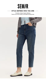 Semir Jeans Women Minimalist Pants Autumn 2025 New Versatile Tapered Trousers