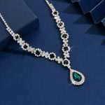Ladies' fashionable and trendy design, water droplet necklace, jewelry suitable for dates, parties, holidays, gifts