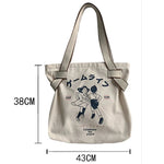 Women Canvas Shoulder Shopper Bag Large Capacity Casual Shopping Bag Simple Designer Totes Female Daily Handbag Top Handle Bags