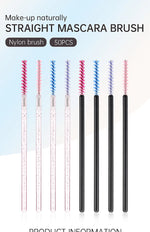 NEW 50Pcs Makeup Eyelash Brushes Disposable Crystal Eyebrow brush Diamond Handle Mascara Wand Applicator Lashes Extension Tools