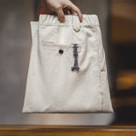 Maden Men's Vintage Beige Cotton Seed Shell Denim Jeans 10.8OZ Loose Straight Mid-rise Zipper Casual Pants Male Autumn Trousers