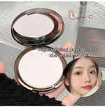 Face Setting Powder Matte Pressed Powder Oil-Control Waterproof Mineral Natural Finish Concealer Makeup Compact Powder Cosmetics