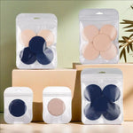 MJ Mini Round Air Cushion Puff Thin Lightweight Foundation Sponge Dry Wet Dual-Use