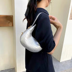 Fashion Alligator Pattern Shoulder Bags for Women Small Handle Underarm Bag Clutch Luxury Pu Leather Female Handbag with Purse