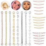 AOEDEJ 1PC Gold Color Nose Chain Jewelry Stainless Steel Industrial Piercing Chain Nostril Chain Women Body Piercing Jewelry
