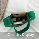 Advanced Candy Color Women's Handbags; Fashionable Textured Felt Armpit Bags; Sophisticated Crescent Shoulder Purse Design