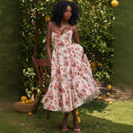 Fashion Prom Gown Elegant Luxury Evening Dress 2024 Autumn Retro Print Holiday Outfits Womens Wedding Guest Dress Woman Clothes