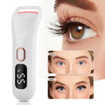 Electric Eyelash Curler Digital Display Heated Temperature Control Long-Lasting Curl Rechargeable Portable Lash Curling Wand