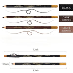 Pencil For Men's Beard Edge Hairline Razor Trace Barber Shape Accessories With Sharpener Hair Line Pen Makeup Eyebrow Pencil