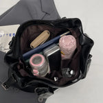 Retro Brand Roomy Shoulder Bag Female Luxury Solid Color Classic Crossbody Bag Large Capacity Style Soft PU Leather Tote Bag