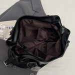 Retro Brand Roomy Shoulder Bag Female Luxury Solid Color Classic Crossbody Bag Large Capacity Style Soft PU Leather Tote Bag