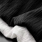 Summer 2024 Casual Suit V-neck Short Sleeve And Drawstring Pants Light Texture For A Cool Summer Solid Color V-neck Suit