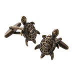 Men's French shirt cufflinks copper material animal fish bird turtle butterfly penguin bee shaped fashion French cuffbutton