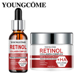 Retinol Moisturizing Repair Cream and Serum Set with collagen and Vitamin E, firm and nourishing skin, gentle and non-irritating