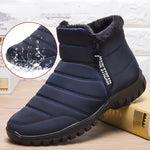 Men's sneakers Warm Cotton Zipper Snow Ankle Boots, casual shoes designer shoes Waterproof Snow Boots free shiping shoe